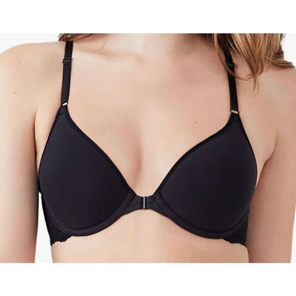 b.tempt'd by Wacoal Inspired Eyelet Front Close Racerback T-Shirt Bra - Picture 1 of 3